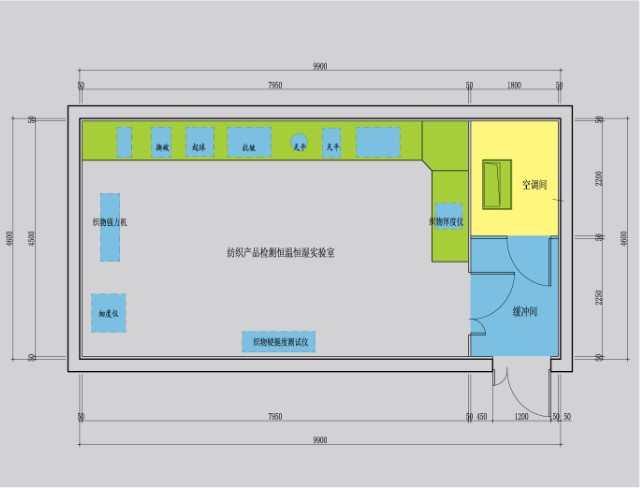 恒温恒湿实验室平面图